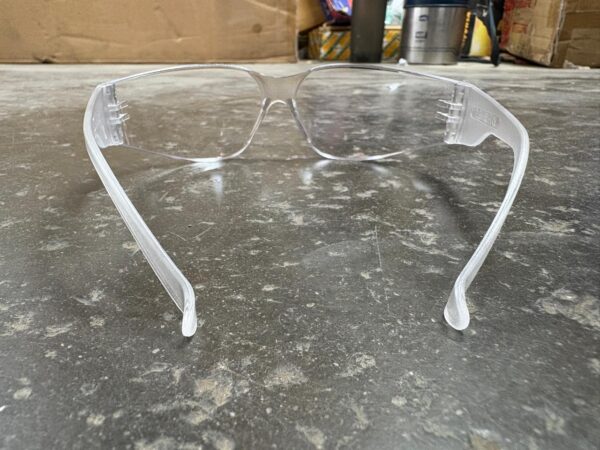 Frontier white safety goggles