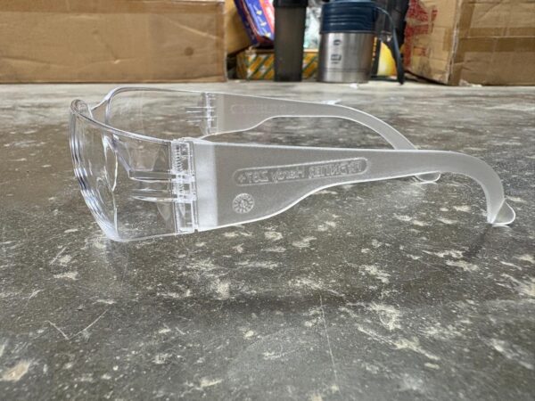 Frontier white safety goggles