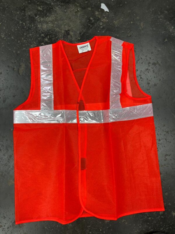 Unisafe red safety jacket