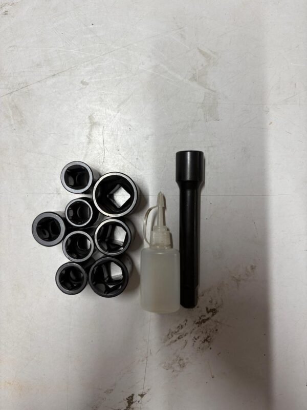 Hulk impact wrench (1100NM) of torque comes with (8piece of sockets) (1piece of 5” extention )