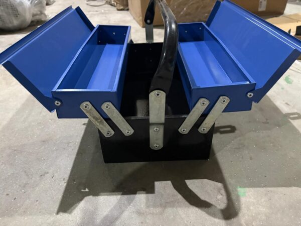 Tool box with three trays