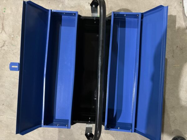 Tool box with three trays